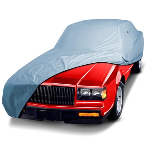 iCarCover Fits: [Buick Grand National] 1984-1987 Premium Full Car Cover Waterproof All Weather Resistant Custom Outdoor Indoor Sun Snow Storm Protection Form-Fit Padded Cover with Straps