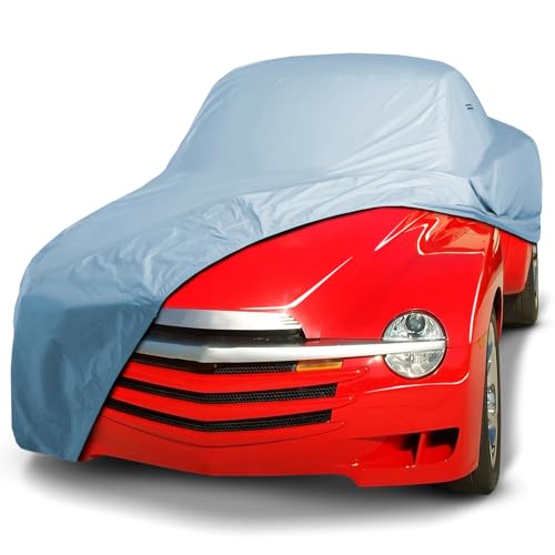 iCarCover Premium Car Cover for 2003-2006 Chevy SSR Heavy Duty Waterproof All Weather Automobiles Custom Fit Indoor Outdoor UV Snow Protection Covers with Straps and Bag