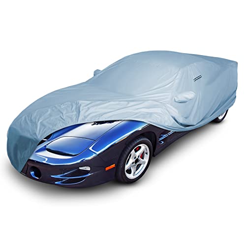 iCarCover Custom Car Cover for 1998-2002 Pontiac Trans AM, Waterproof All-Weather Rain Snow UV Sun Protector Full Exterior Weatherproof Indoor Outdoor Car Cover with Strap