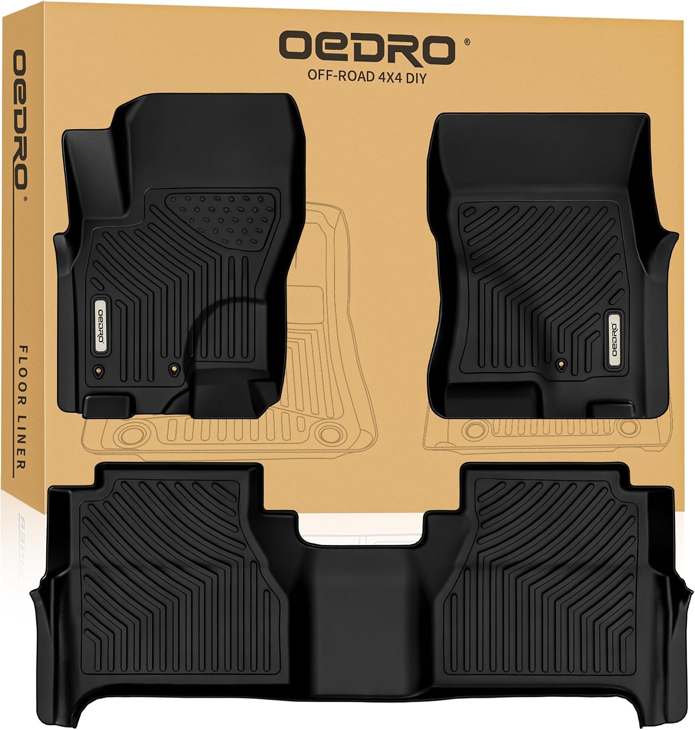 OEDRO TPE Floor Mats for Nissan Frontier
