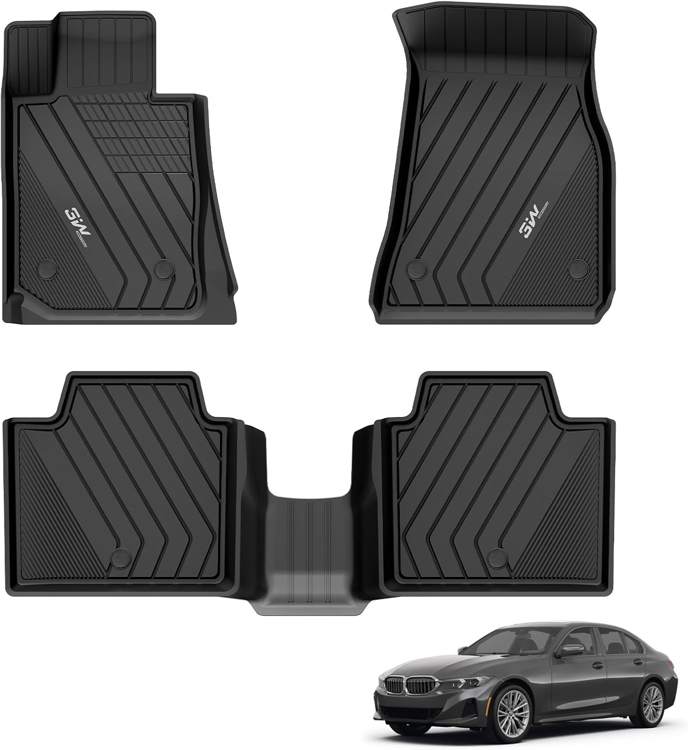 3W Floor Mats Custom Fit for BMW G20