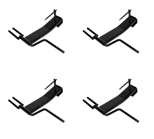 Mytee Products (4 Pack) Strap Winder for Flatbed Trailer - Black Powder Coated Steel, Cargo Tie Down Ratchet Strap Winder - Winch Strap Roller for 2", 3", 4" Straps - Trucking Accessories for Trucks