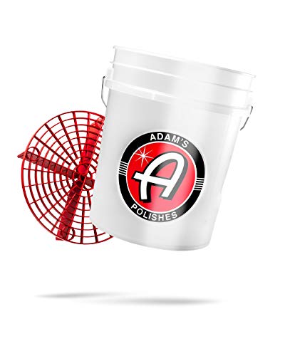Adam's Polishes Wash Bucket (5 Gallon Bucket + Grit Guard) - Car Detailing Tool for Car Washing & Garage Storage | Stores Car Wash Soap, Foam Cannon, Foam Gun, Microfiber Towels & More