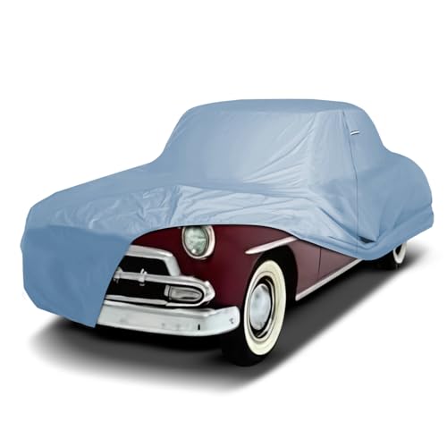iCarCover Premium Car Cover for 1949-1952 Chevy Styleline Special Heavy Duty Waterproof All-Weather Automobiles Custom Fit Indoor Outdoor UV Snow Protection Covers with Straps and Bag