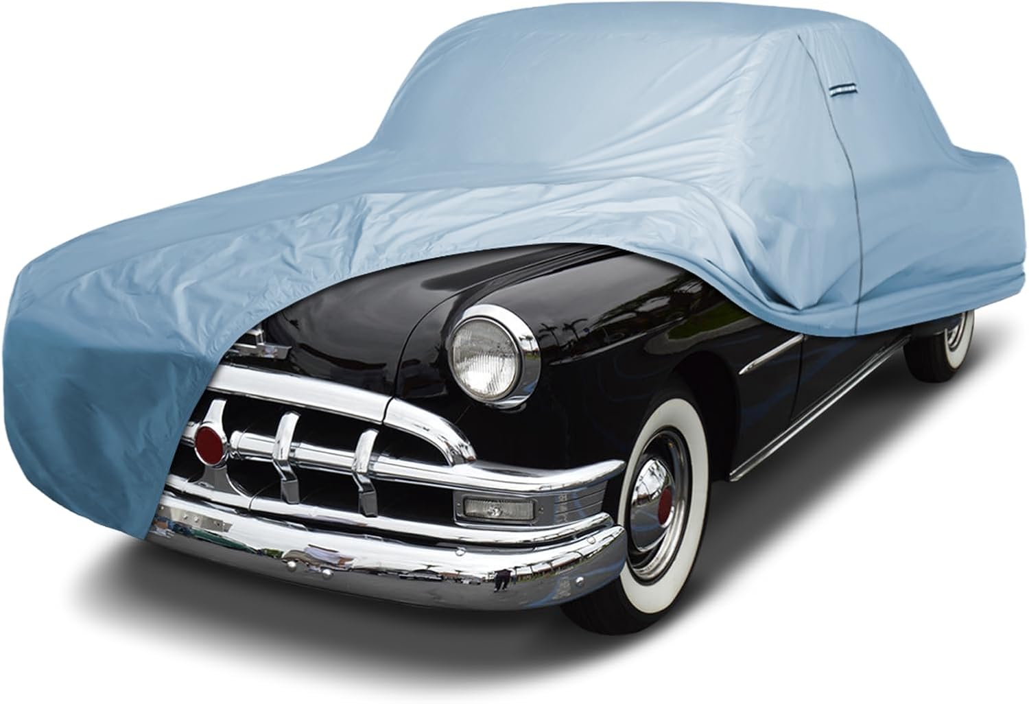 iCarCover Premium Car Cover for 1946-1952 Pontiac Streamliner Heavy Duty Waterproof All-Weather Automobiles Custom Fit Indoor Outdoor UV Snow Protection Covers with Straps and Bag