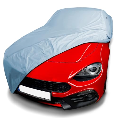 iCarCover Custom Car Cover for 2017-2020 Fia t 124 Spider, Waterproof All Weather Rain Snow UV Sun Protector Full Exterior Weatherproof Indoor Outdoor Car Cover with Strap