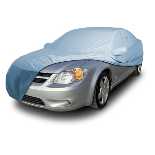 iCarCover Premium Car Cover for 2005-2010 Chevy Cobalt Heavy Duty Waterproof All Weather Automobiles Custom Fit Indoor Outdoor UV Snow Protection Covers with Straps and Bag