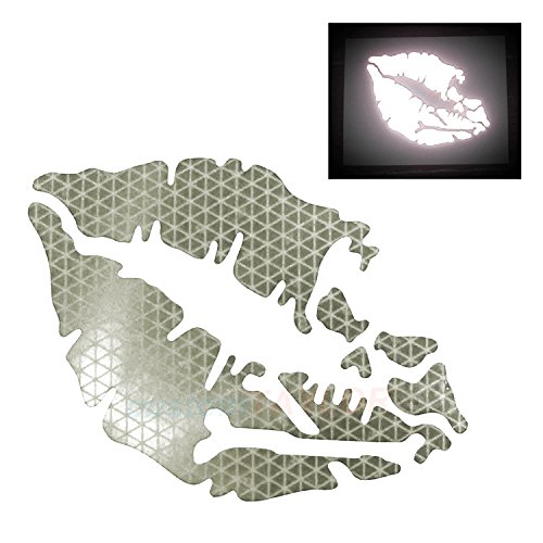 Death Kiss Decal (White/Silver/Chrome)