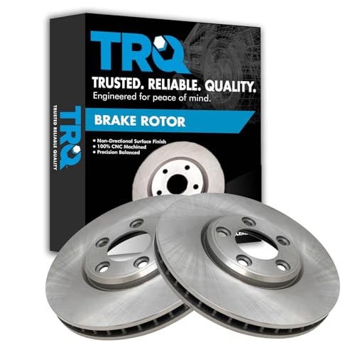 TRQ Front Brake Rotors Set (Vented)
