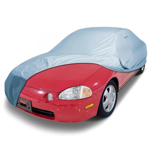 iCarCover Custom Car Cover for Honda Civic Del Sol, Waterproof All-Weather Rain Snow UV Sun Protector Full Exterior Weatherproof Indoor Outdoor Car Cover with Strap (Year Fits 1993-1997)