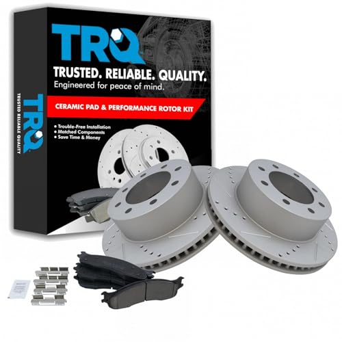 TRQ Front Ceramic Pad & G-Coated Rotor Kit