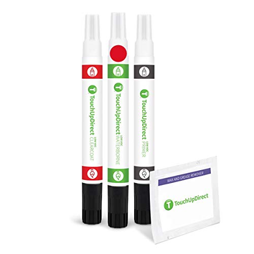 TouchUpDirect PQ Race Red Compatible With Ford Exact Match Touch Up Paint Combo - Preferred Kit
