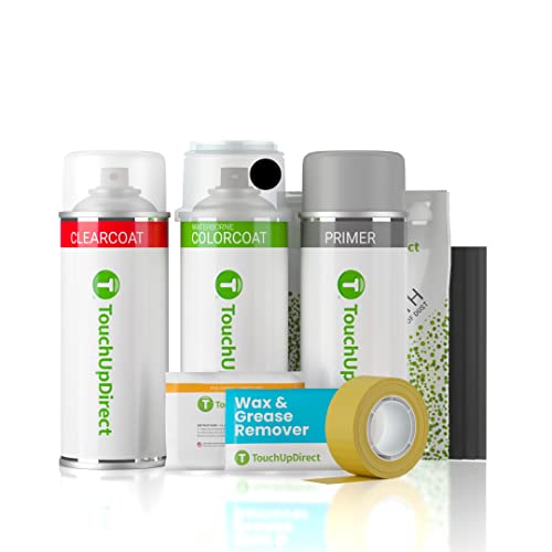 TouchUpDirect 416 Carbon Black Metallic Compatible With BMW Exact Match Touch Up Paint Aerosol - Platinum Kit