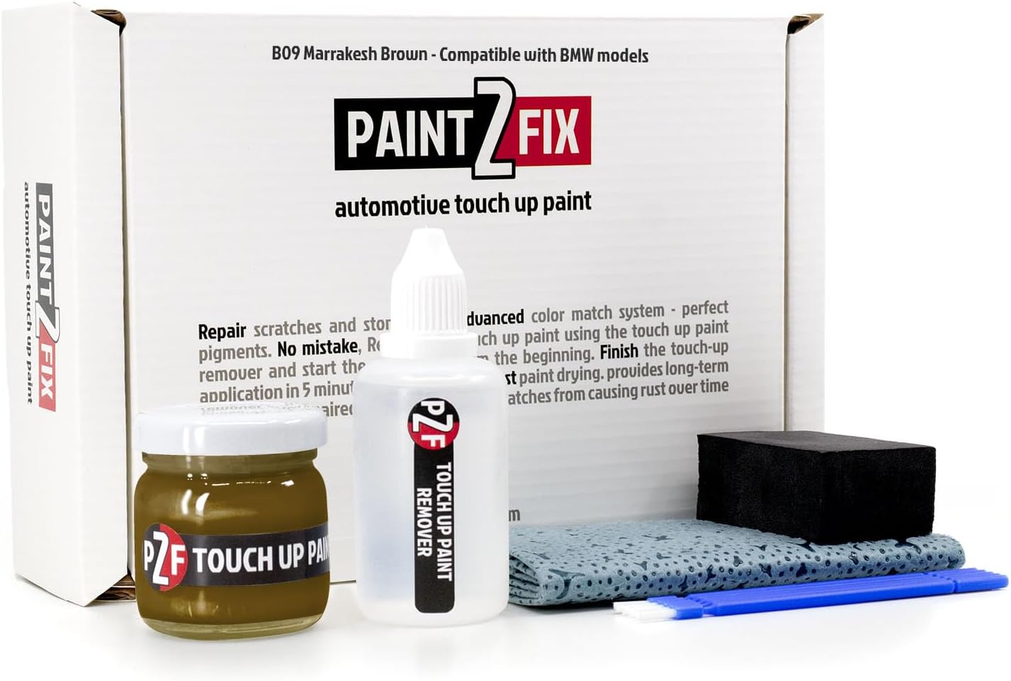 B09 Marrakesh Brown | Marrakeshbraun Touch-Up Paint & Scratch Repair Kit for BMW Models - 1.35 fl oz (35 ml)