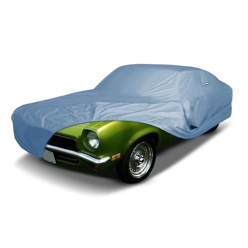 iCarCover Premium Car Cover for 1975-1976 Chevy Cosworth Vega Heavy Duty Waterproof All-Weather Automobiles Custom Fit Indoor Outdoor UV Snow Protection Covers with Straps and Bag