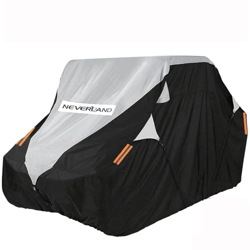 Neverland UTV Cover Waterproof 300D Heavy Duty 4-6 Seater 4 Door Side by Side Covers All Weather Protection Compatible with Polaris Ranger RZR General Can-Am Maverick Defender Kawasaki