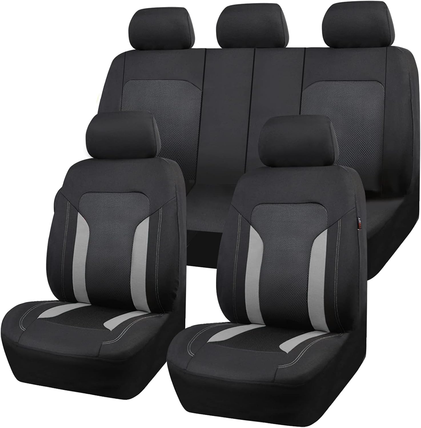 CAR PASS 3D Air Mesh Full Set (Black Gray)