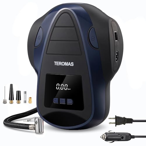 TEROMAS Tire Inflator Portable (Blue)