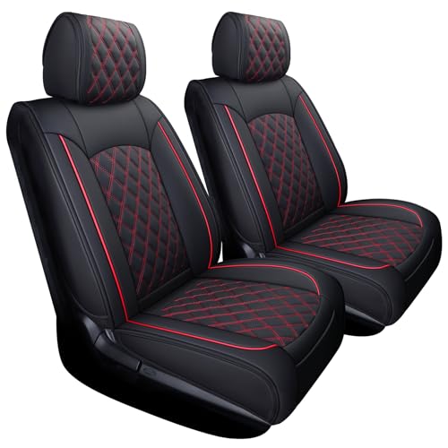 YIERTAI Truck Seat Covers (Black-Red)