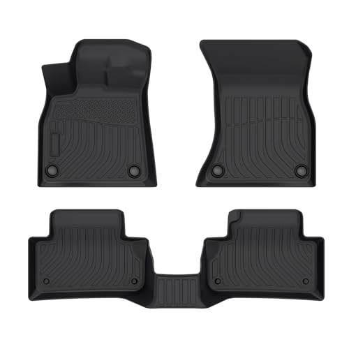Cartist Floor mats Fit for 2018 2019 2020 2021 2022 2023 2024 Audi Q5/SQ5 5 Seating All Weather Floor Mats for Q5/SQ5 Accessories Heavy Duty TPE Odorless