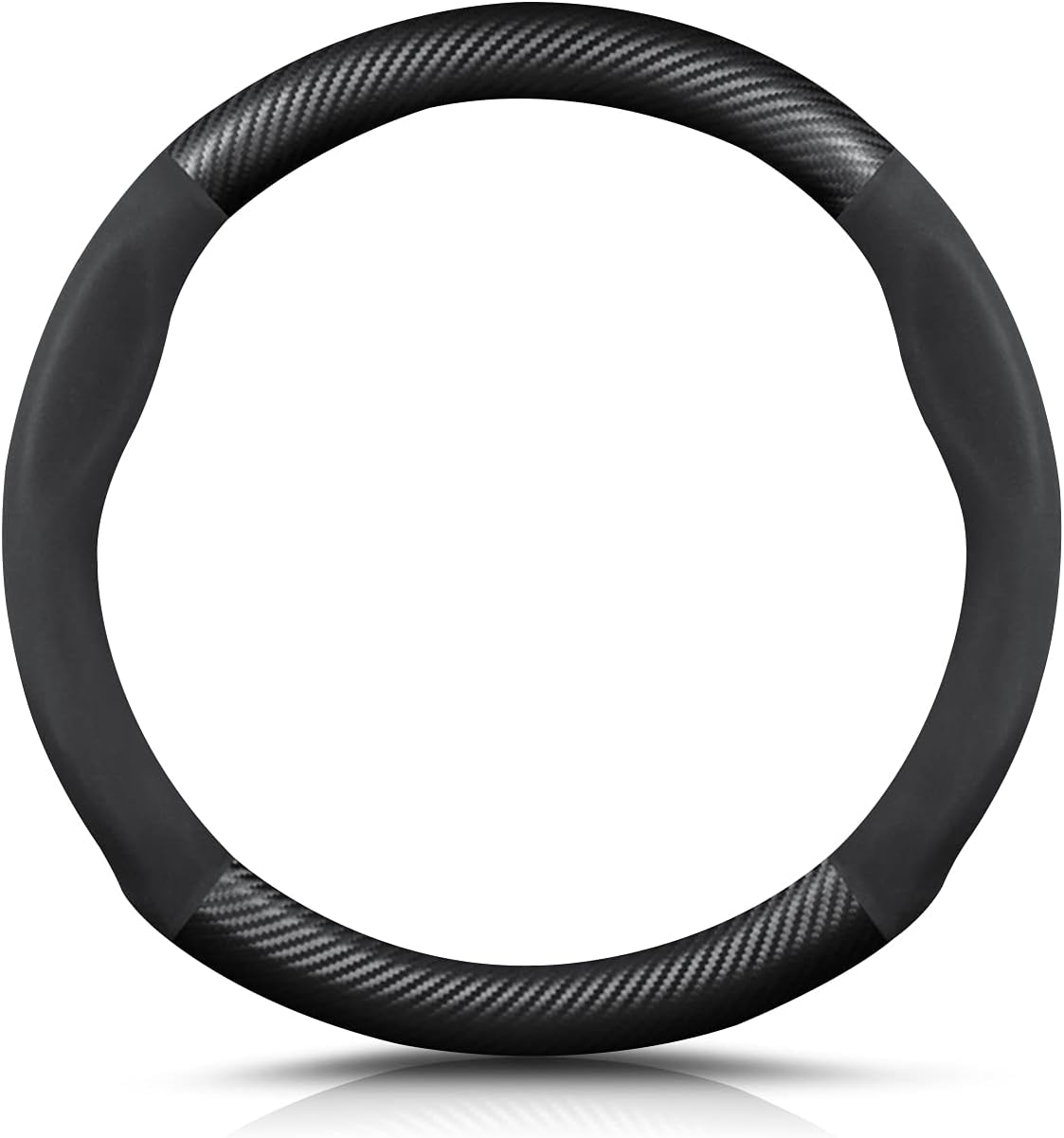 Ergocar Round Shape Carbon Fiber Steering Wheel Cover