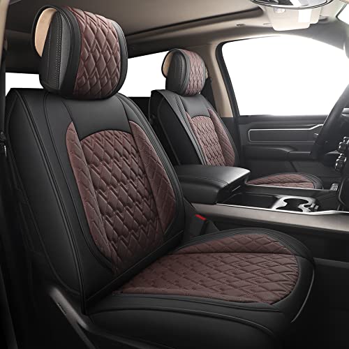 JOJOBAY Car Seat Covers for Dodge Ram (2PCS Front)