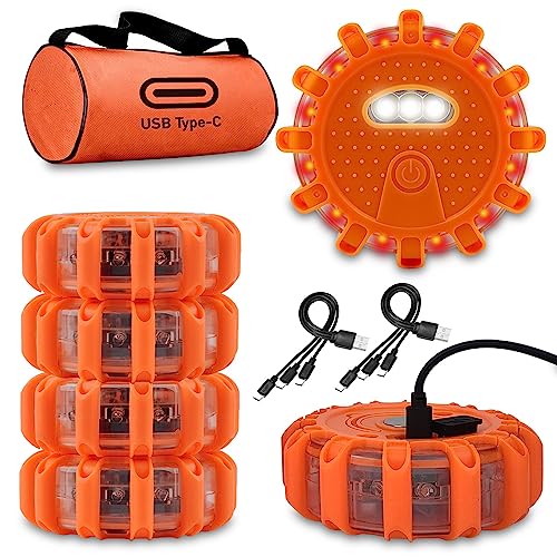 Ecoangel USB-C LED Road Flares