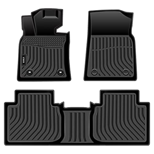 VIWIK Floor Mats for Toyota Camry 2018-2024 (Not for Hybrid), Car Mats All Weather Protection Custom Floor Liners Front & Rear, Car Accessories for 2018-2024 Camry Odorless Non-Slip