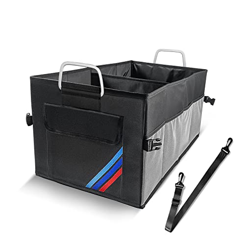Car Trunk Organizer, Portable, Collapsible, Waterproof, Oxford Cloth, Aluminum Handle, Ideal for SUVs, Cars, Camping, Storage