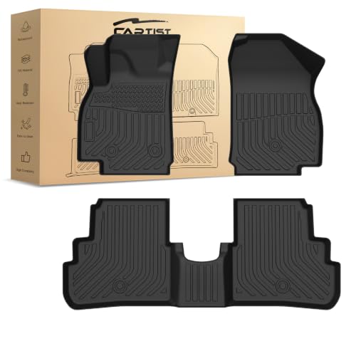 Cartist Floor Mats Compatible with Spark Accessories All Weather Floor Mat for 2016-2022 Chevy Chevrolet Spark Carpet Protection 3D TPE (Not Fit Spark EV)