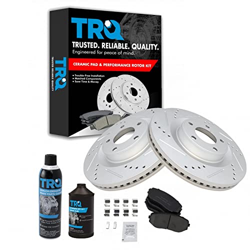 TRQ Front Performance Brake Pad & Rotor Kit (Ford Edge/Lincoln MKX)