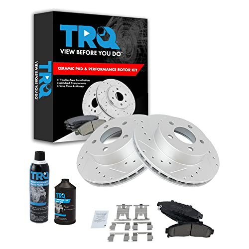 TRQ Front Brake Pad & Rotor Kit Ceramic (1995-2002 Ford/Ranger/Mountaineer)