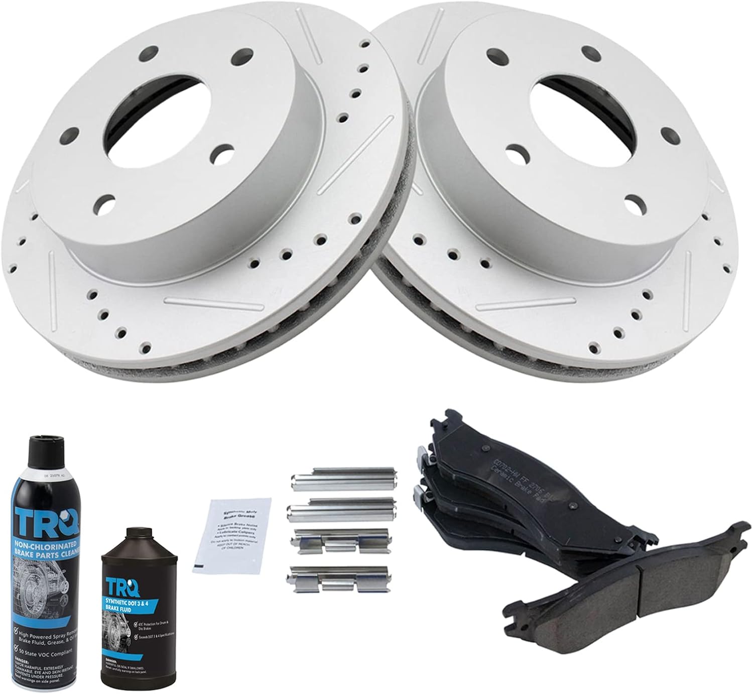 TRQ Front Performance Brake Kit (2000-2001 Dodge Ram 1500)