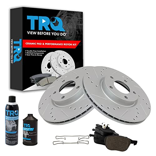 TRQ Front Performance Brake Pad & Rotor Kit (Mazda fit)