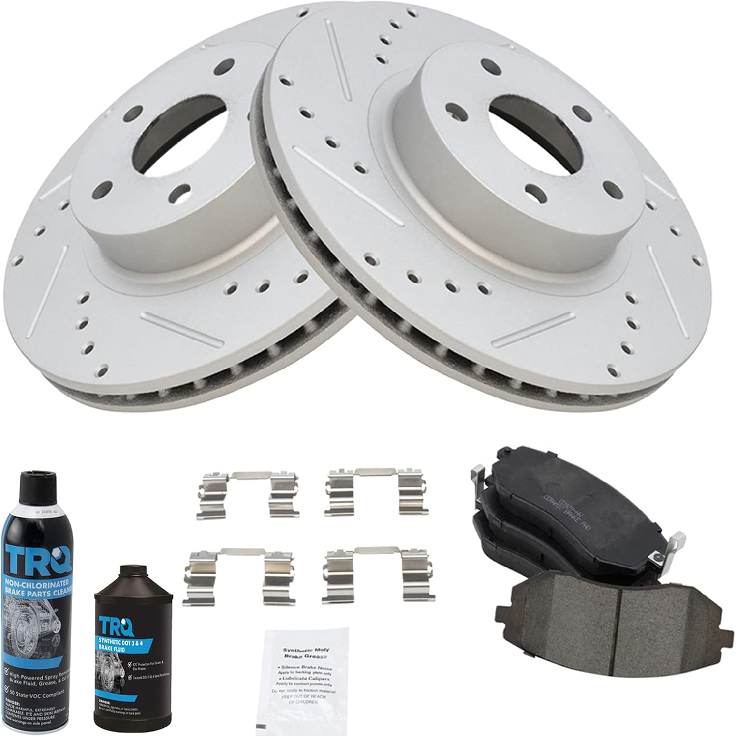 TRQ Front Performance Brake Kit (G‑Coated)