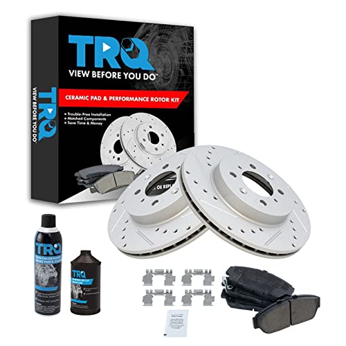 TRQ Front Performance Brake Pad & Rotor Kit (Integra/Civic)