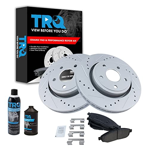 TRQ Front Brake Pad & Rotor Kit (Jeep/Grand Cherokee)