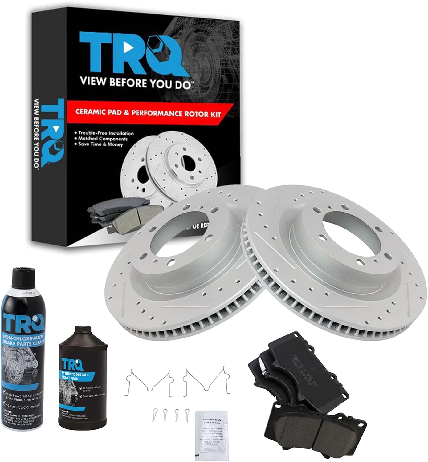 TRQ Front Performance Brake Kit (G‑Coated, Premium)