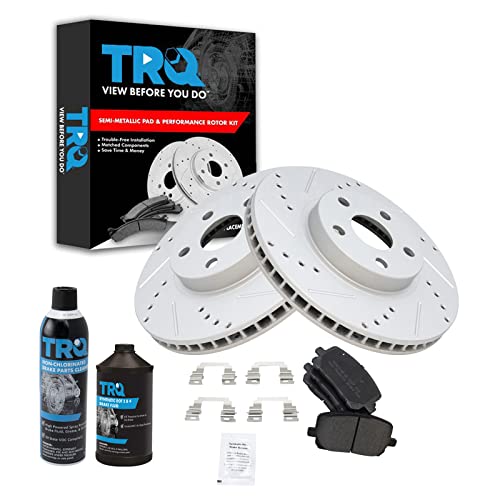 TRQ Front Performance Brake Pad & Rotor Kit (2003-2008 Corolla/Matrix)