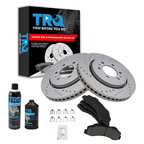 TRQ Front Performance Brake Pad & Rotor Kit (F-150/Expedition)