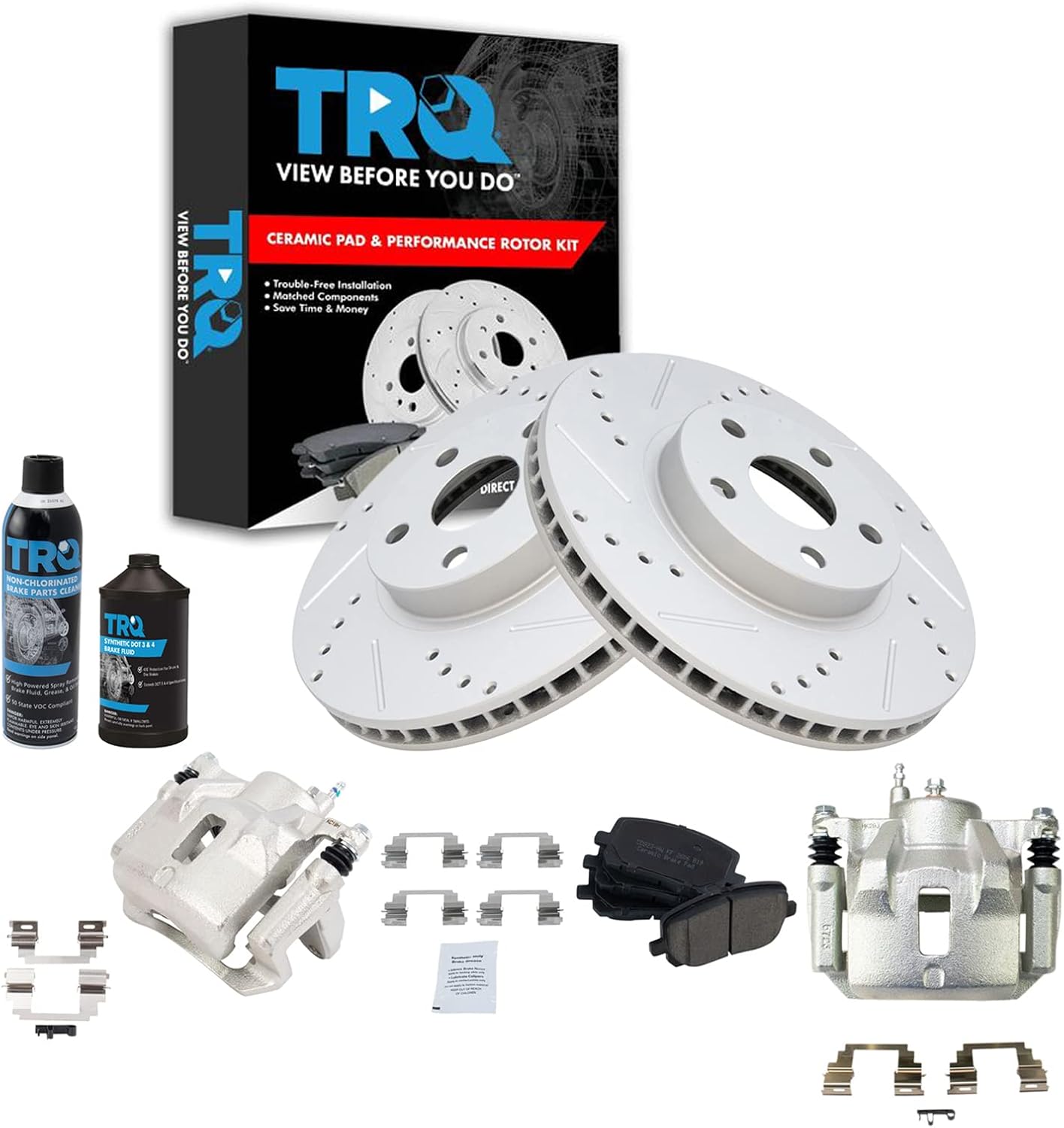 TRQ Front Performance Brake Kit (Corolla/Matrix)