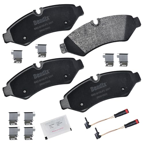 Bendix Priority1 CFC2201 Ceramic Rear Brake Pads for Freightliner Sprinter 2500 2019, Mercedes-Benz Sprinter 2019, Sprinter 1500 2023-2019, Sprinter 2500 2024-2019