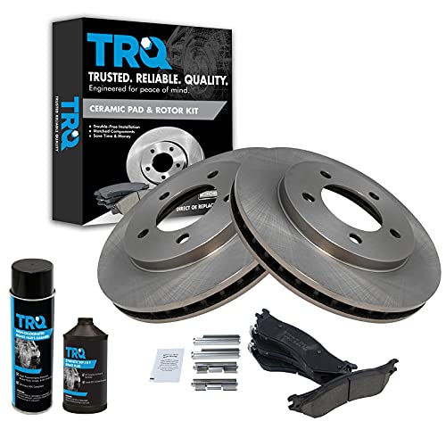 TRQ Front Brake Pad & Rotor Kit (Ceramic)