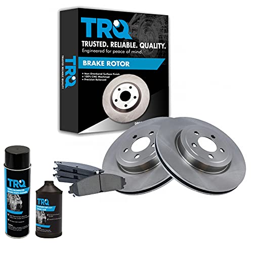TRQ Front Brake Pad & Rotor Kit (Ceramic, Large Rotors)