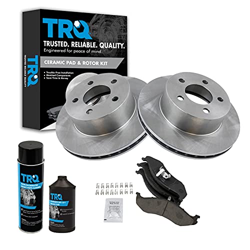TRQ Ceramic Front Kit + Brake Cleaner & Fluid