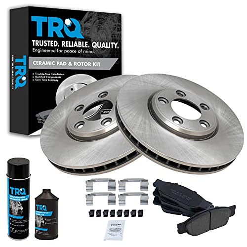 TRQ Front Ceramic Pad & Rotor Kit