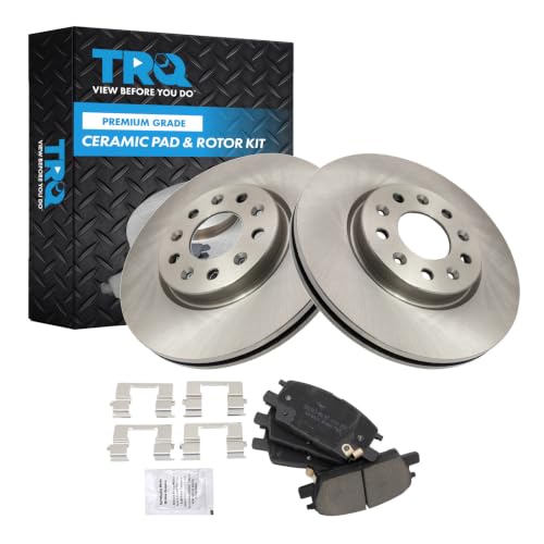 TRQ Ceramic Front Brake Pad & Rotor Kit (300mm)