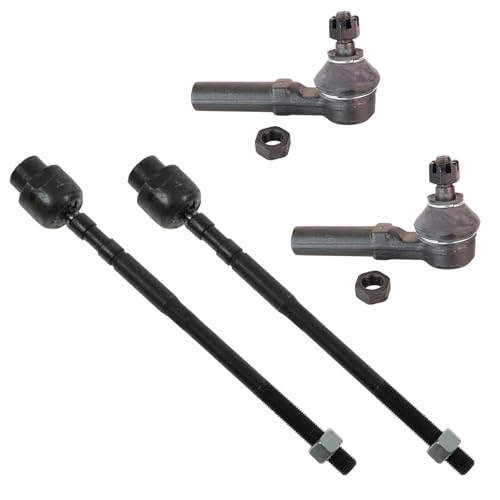 TRQ 4 Piece Front Inner & Outer Tie Rod End Kit (Chrysler/Dodge)