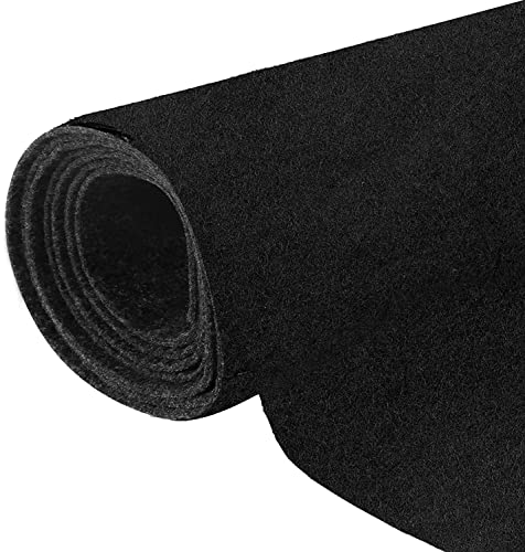 78"x90" Black Underfelt Carpet