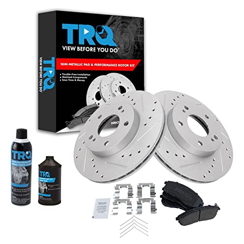 TRQ Front Performance Brake Pad & Rotor Kit (Infiniti/Nissan)